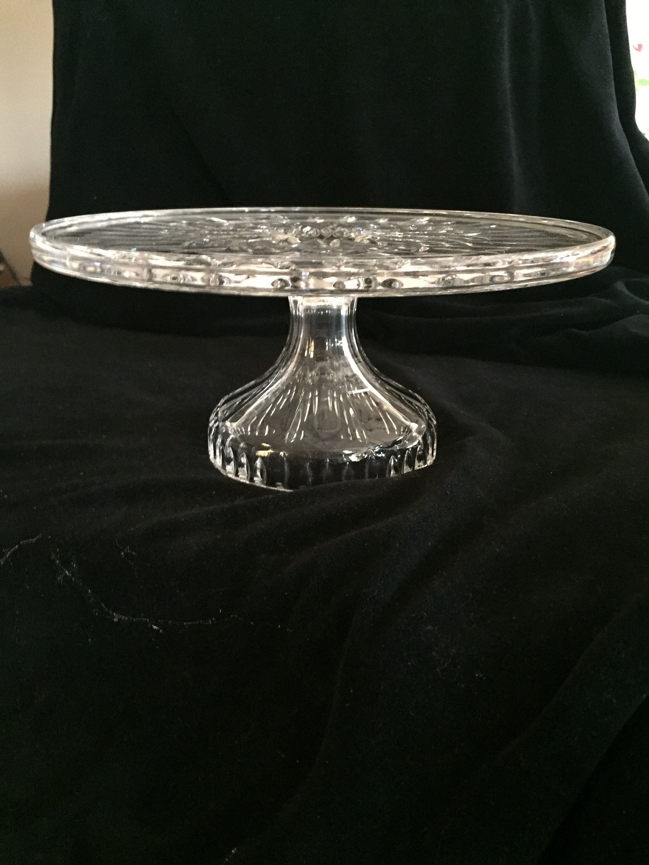 Waterford Crystal Cake Stand, Lismore Pattern Etsy