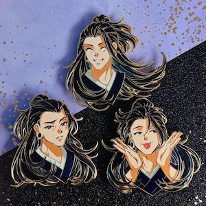 geto suguru jujutsu kaisen enamel pin