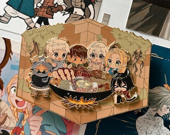 delicious in dungeon enamel pin