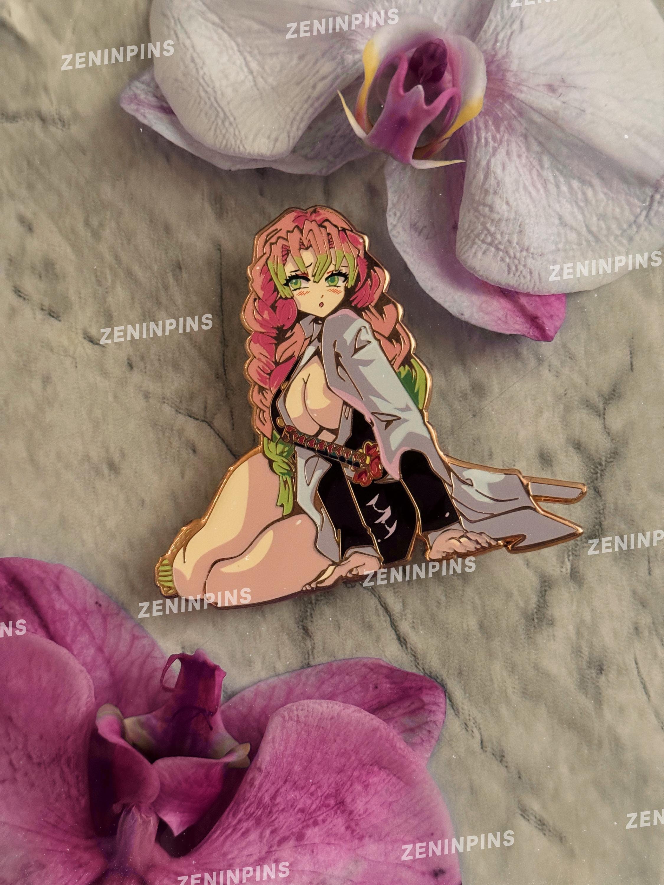 mitsuri kanroji demon slayer enamel pin