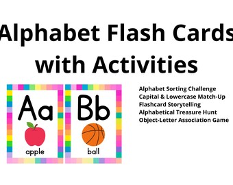 Cartes flash alphabet avec activités