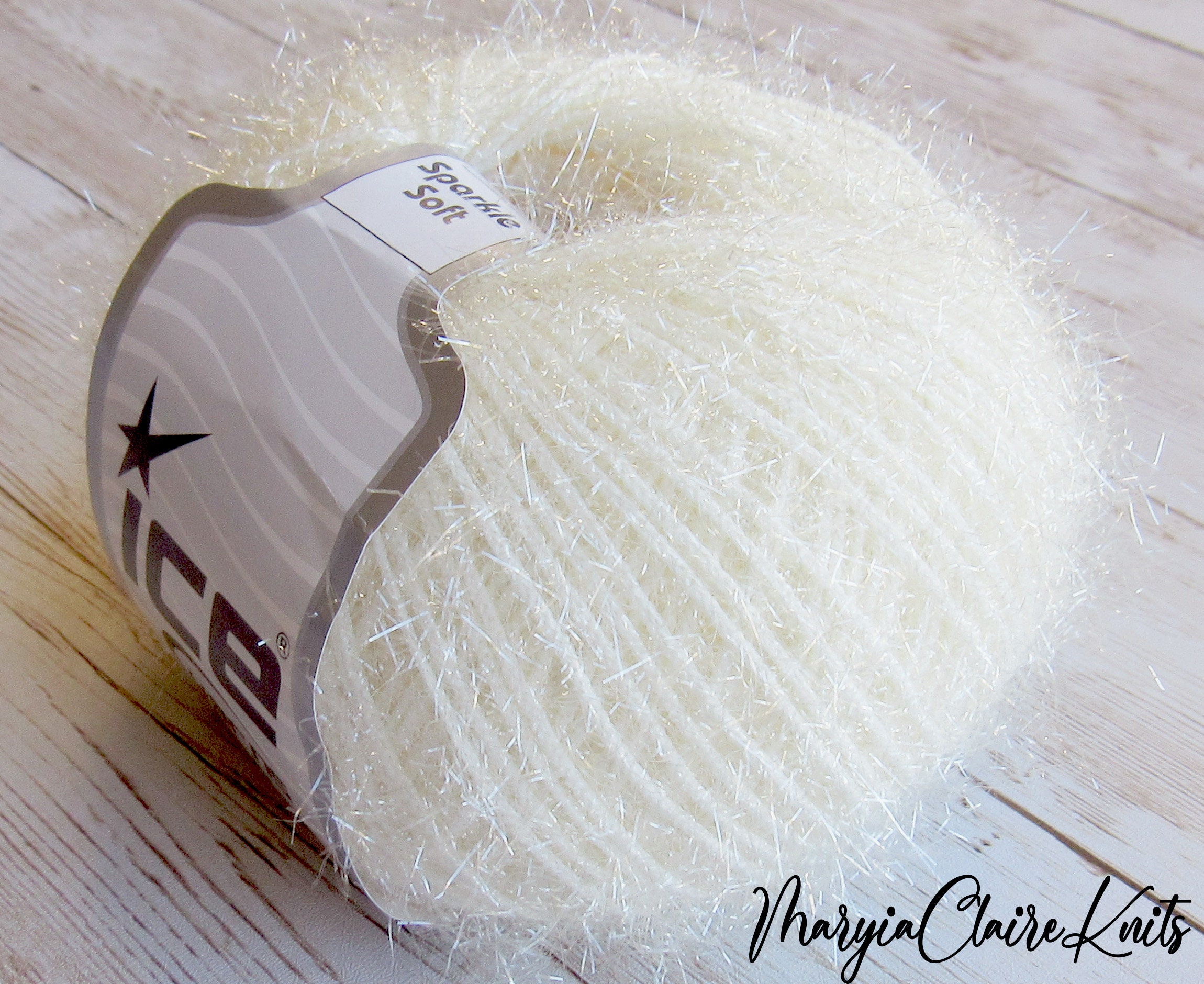 White + Sparkly Cotton Crochet Yarn Bundle - 4 Balls – Make & Mend