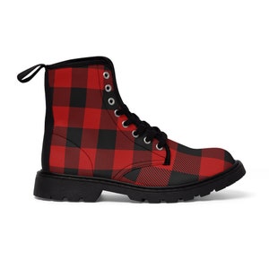 Women's Plaid Lumberjack Boots