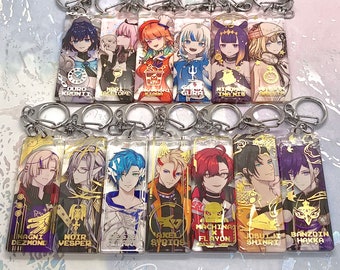 Nijisanji / Hololive / Holostars EN Metalic Foil Charms