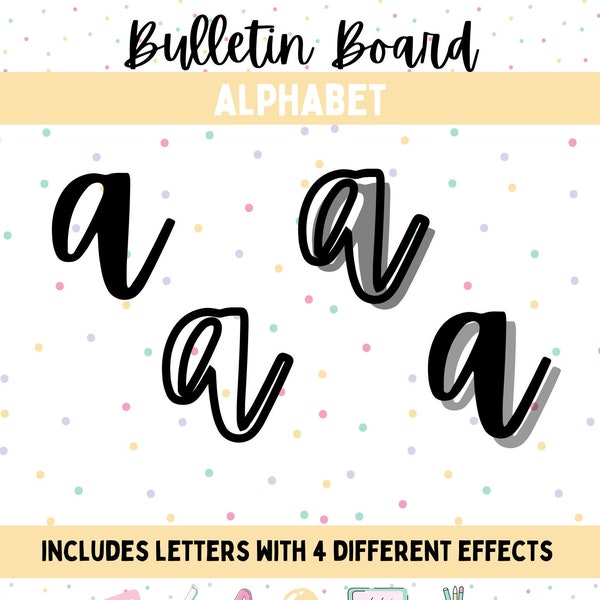 Black Classroom Banner Letters Full Alphabet | Classroom Decor | Printable Classroom Letters | Teacher Printable | Bulletin Board ABC's