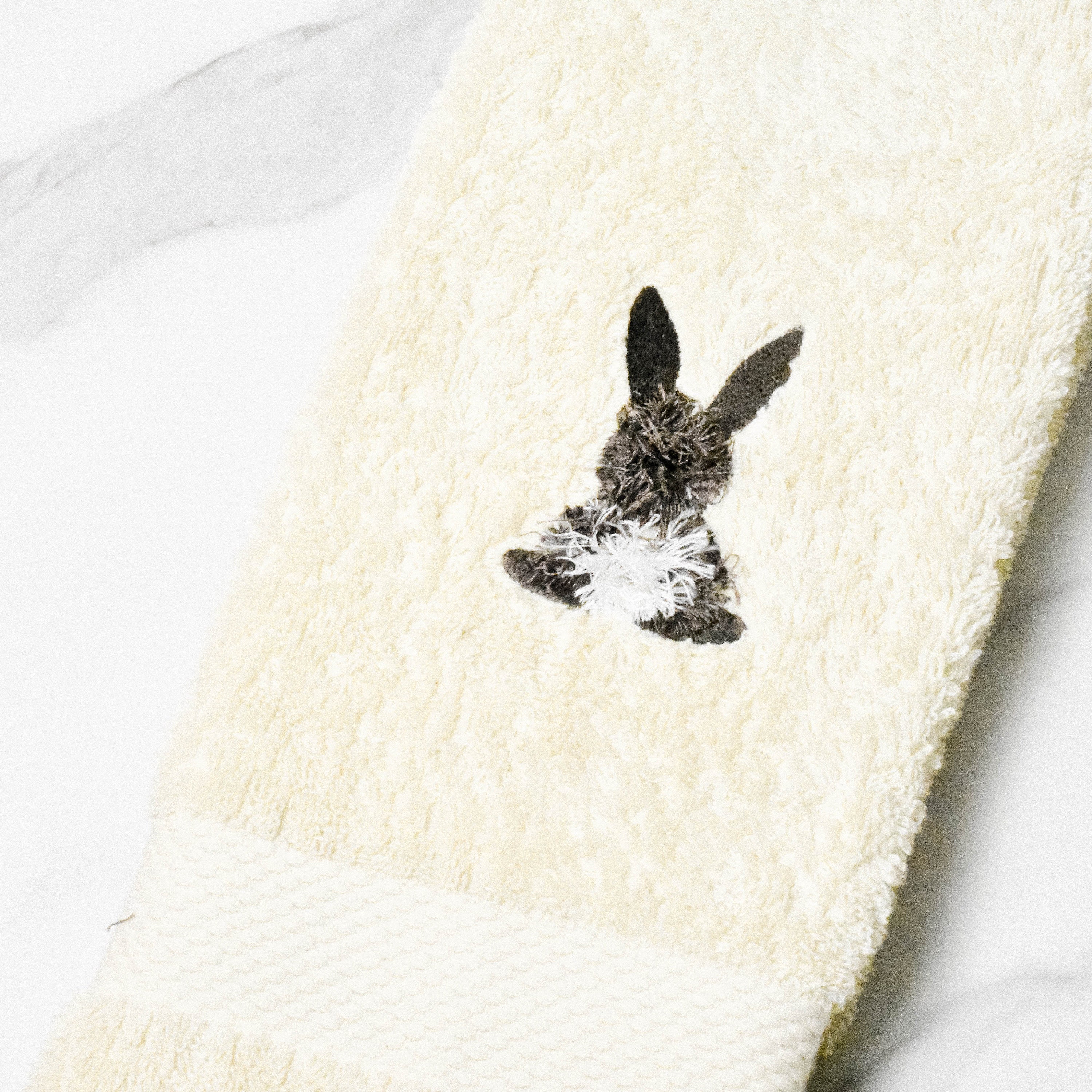 Easter Bunny Hand Towels for Bathroom, Handmade Decorative Spring Hand ...