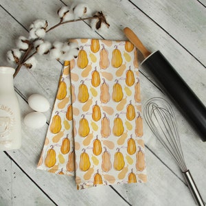 Squash Tea Towel | Watercolor Kitchen Towel | Gift for Mom | Housewarming | Premium | Veggies | Bridal Shower Gift | Gift Idea