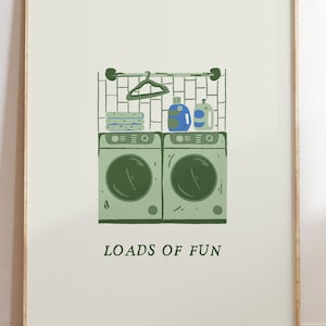 Jede Menge Spaß Druck, Waschküche Dekor, lustige Waschküche Poster (Digitaler Download)
