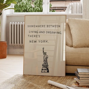 New York Art Print NYC Wall Art New York City Affiche Minimaliste New York Art NYC Affiche New York Decor NYC Téléchargement numérique 1 Impression