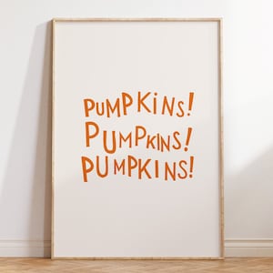 Kürbis Zitat Druck Trendige Herbst Wand Kunst Skurrile Herbst Dekoration Süßer Kürbis Wand Kunst Orange Typografie Poster Digitaler Download 1 Druck