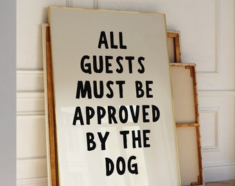Funny Dog Print Retro Typography Wall Art Dog Owner Gift Puppy Poster Dog Wall Art Funny Dog Quote Printable Art Digital Download 1 Print