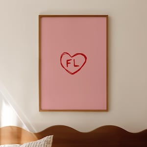 Florida Print State Love Poster Cute Florida Wall Art FL Print Trendy Florida Decor Florida Apartment Wall Art Digital Download 1 Print