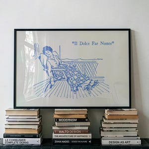 Il Dolce Far Niente プリント：「何もしないことの甘美さ」（デジタルダウンロード、横長）