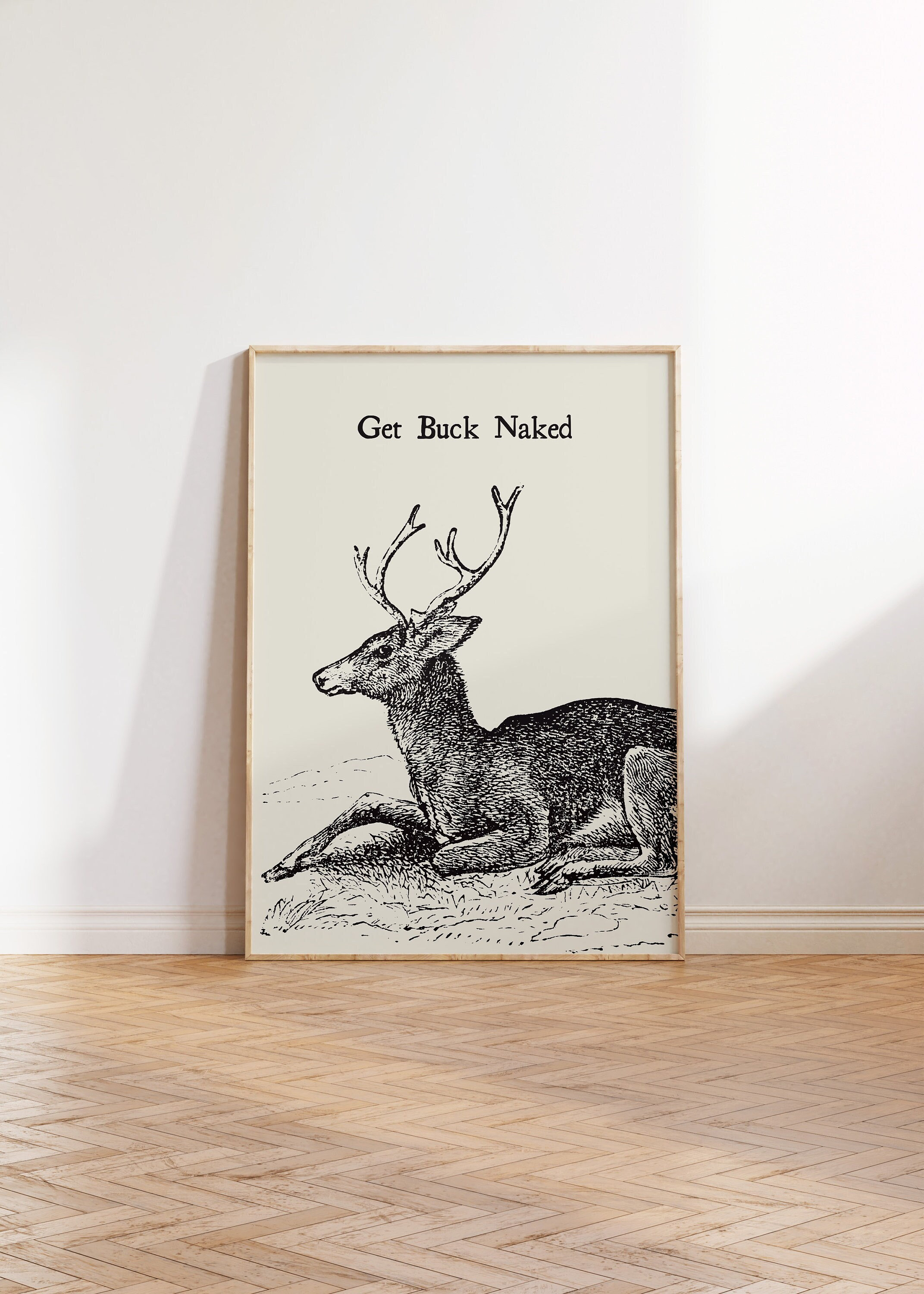 Funny Deer Poster - Etsy, image size:2143x3000
