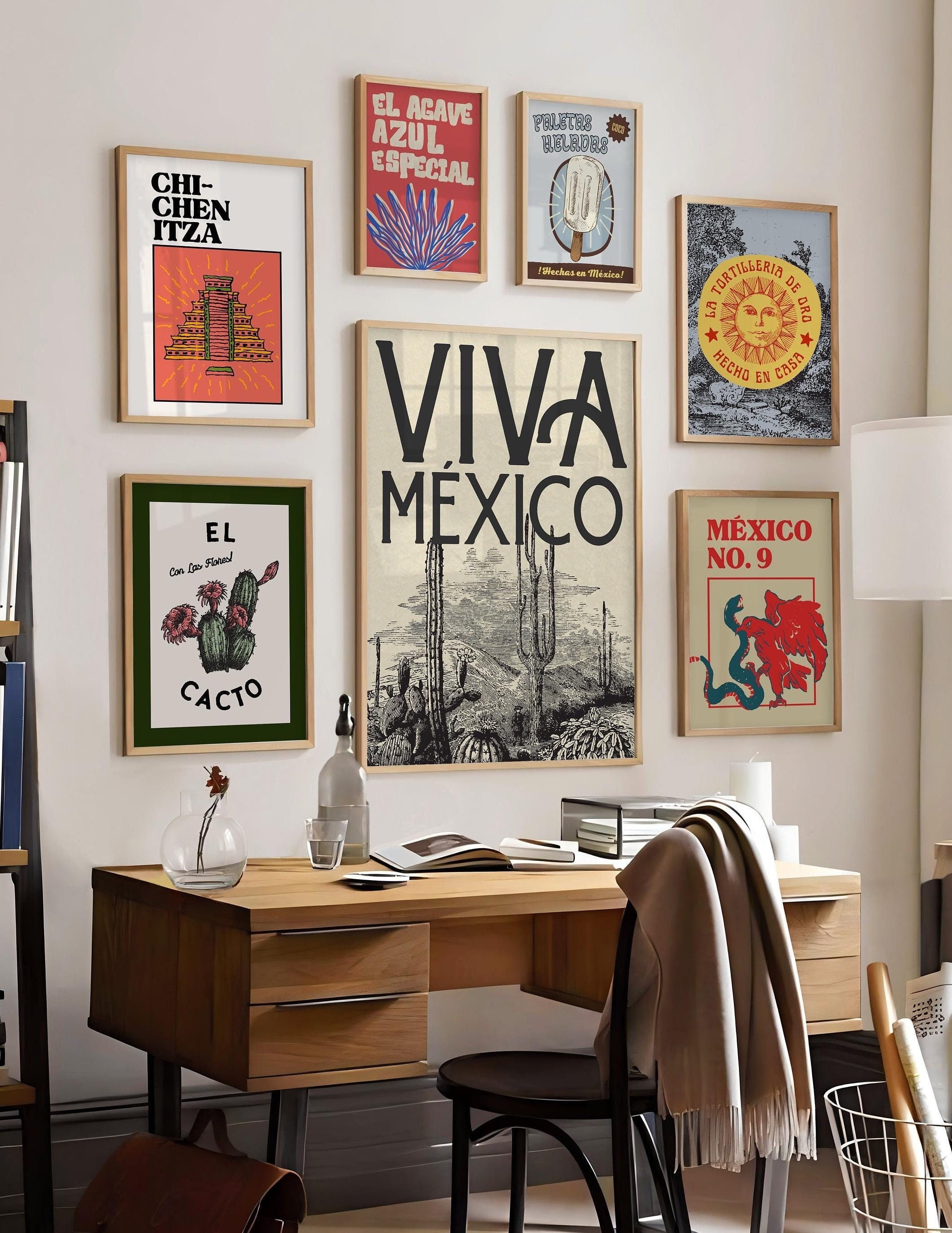 Vintage Mexico Art Prints, Retro Travel Posters (digital Download