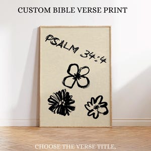 Custom Bible Verse Print: Personalized Christian Wall Art (Digital Download)