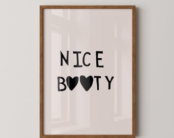 Funny Bathroom Print, Cute Typography Wall Art, Quirky Bathroom Decor(Digital Download)