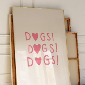 Dog Heart Print Funny Dog Poster Puppy Print Dog Owner Gift Cute Heart Poster Dog Quote Wall Art Trendy Dog Artwork Digital Download 1 Print
