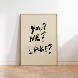 Lake House Zitat Druck: Trendy Sommer Wand Kunst (Digitaler Download)