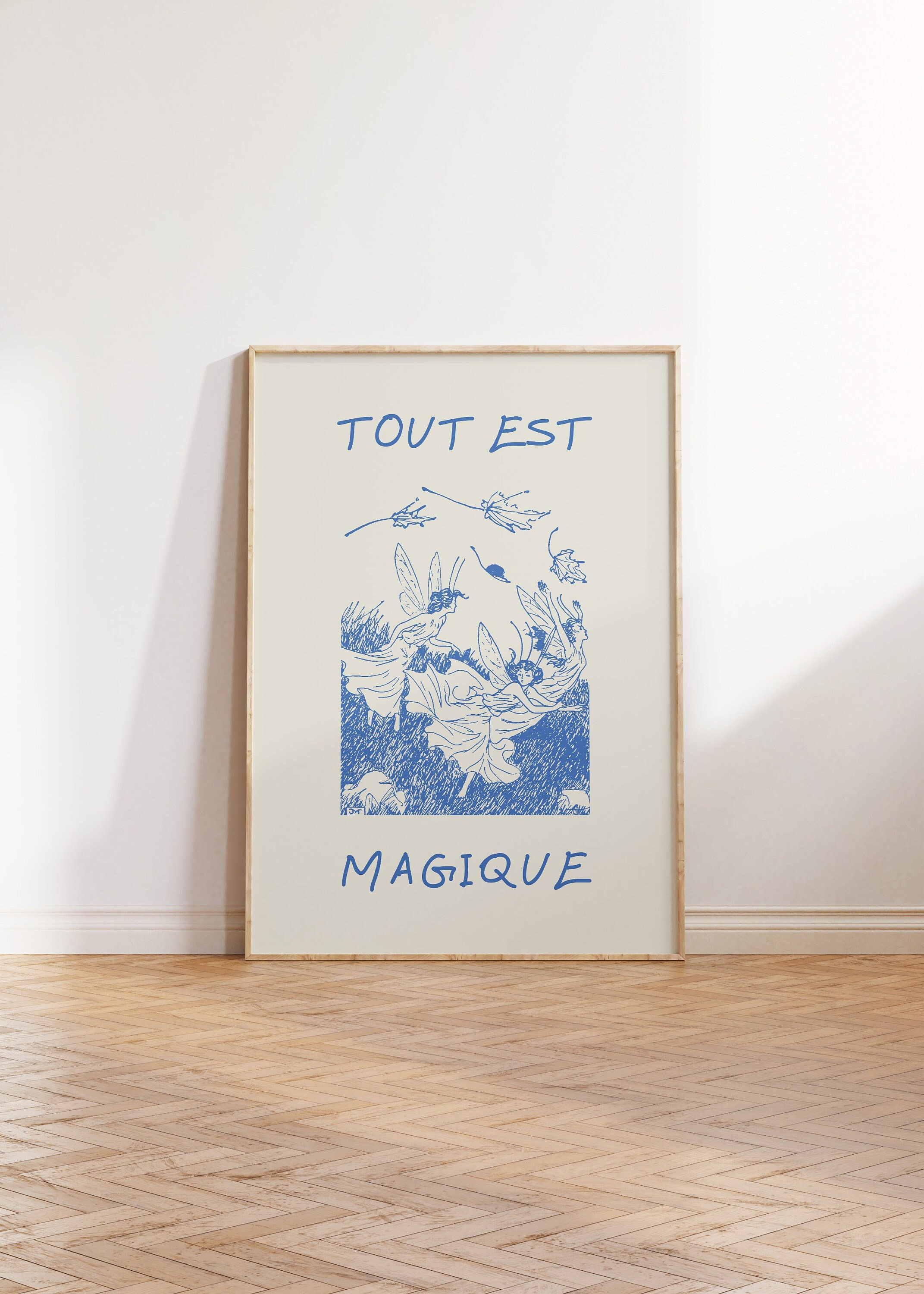 Tout Est Magique Print Vintage French Wall Art French Quote