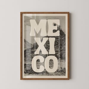 Mexico Travel Poster | Vintage Mexican Wall Art | Digital Download