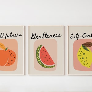 Fruit of the Spirit Art Prints Christian Wall Art Scripture Posters ...