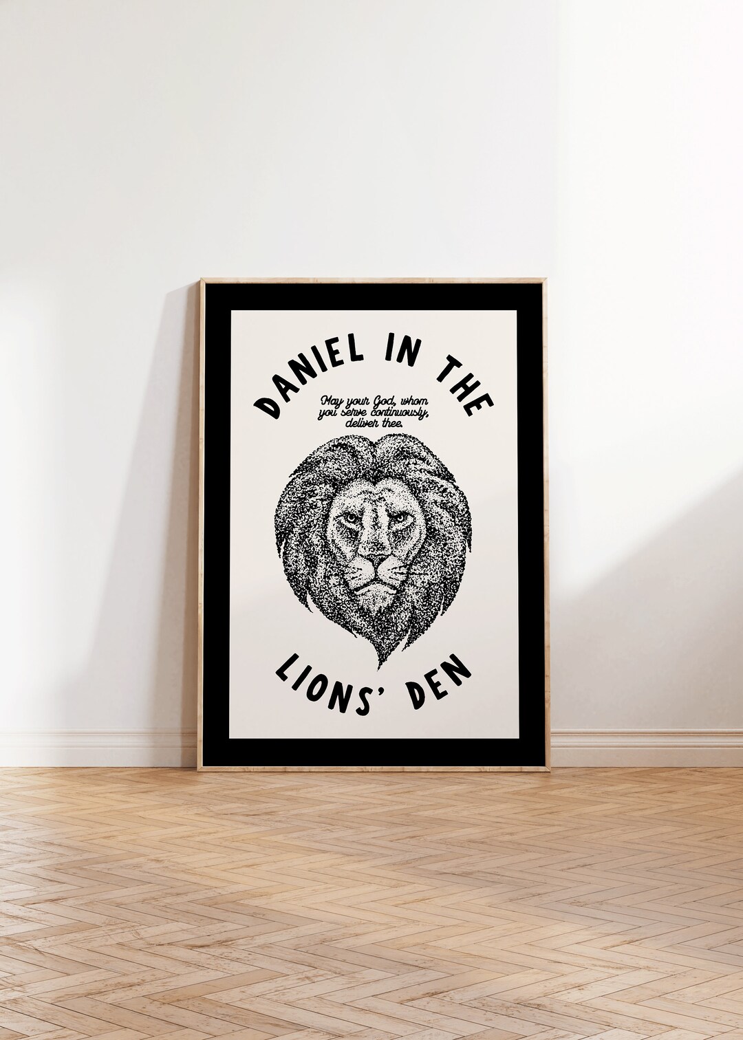 Daniel Print Daniel in the Lions Den Print, Vintage Christian Art (digital Download ...