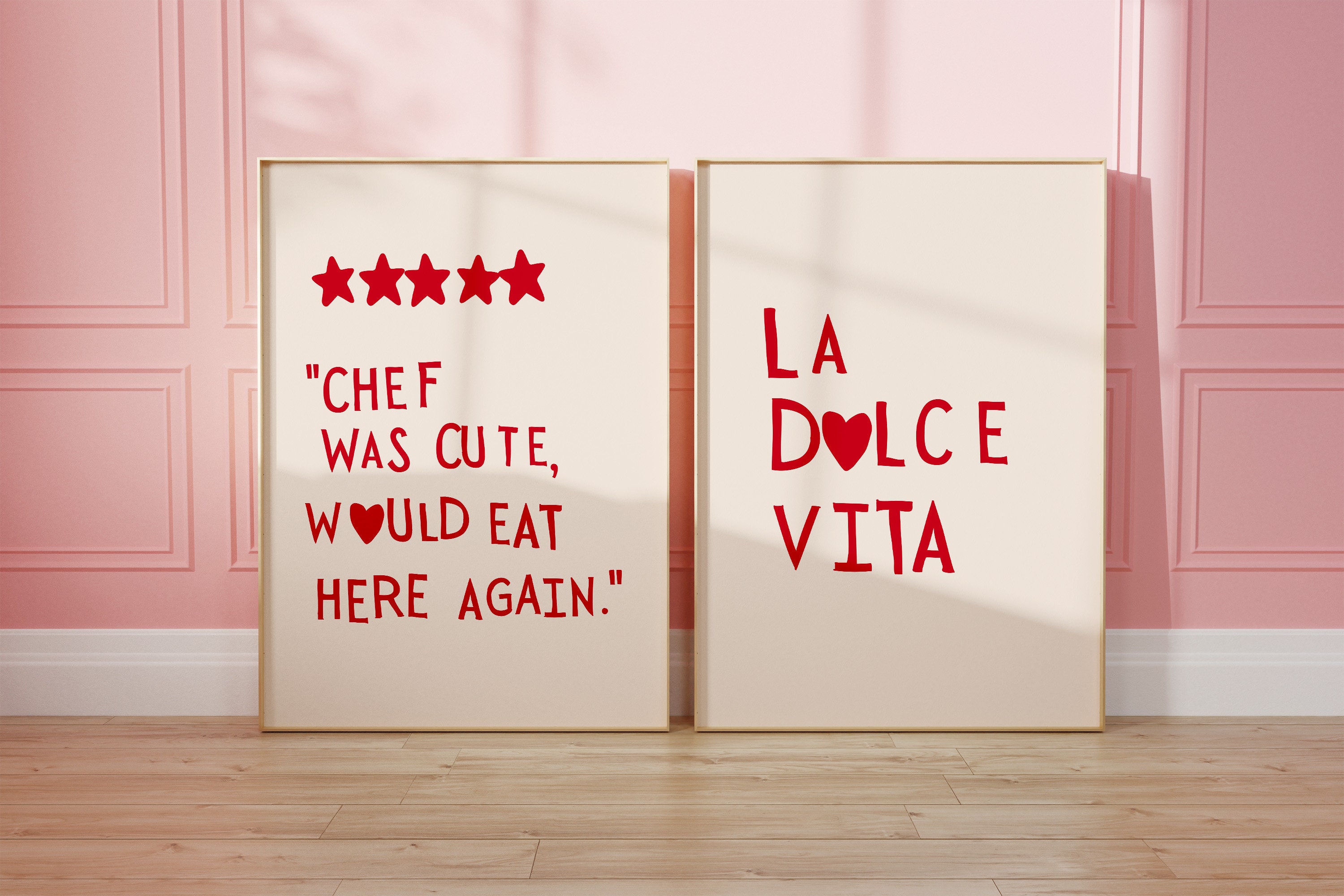 Aesthetic Kitchen Decor Cute Cooking Art Kitchen Wall Art Etsy