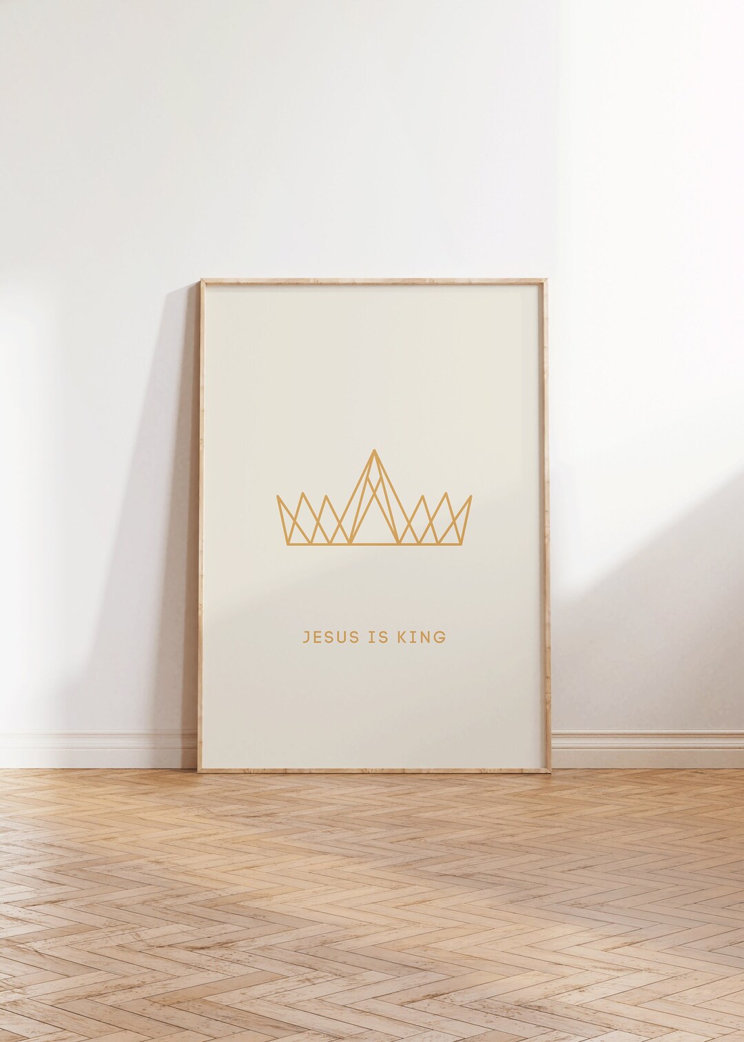 Jesus is King Art Print, Set of 1 Print, Christian Art, Bible Art Print