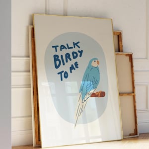 Wellensittich Druck Lustiges Haustier Vogel Wand Kunst Sittich Poster Haustier Liebhaber Geschenk Lustiger Tier Druck Niedlicher Vogel Dekor Digitaler Download 1 Druck