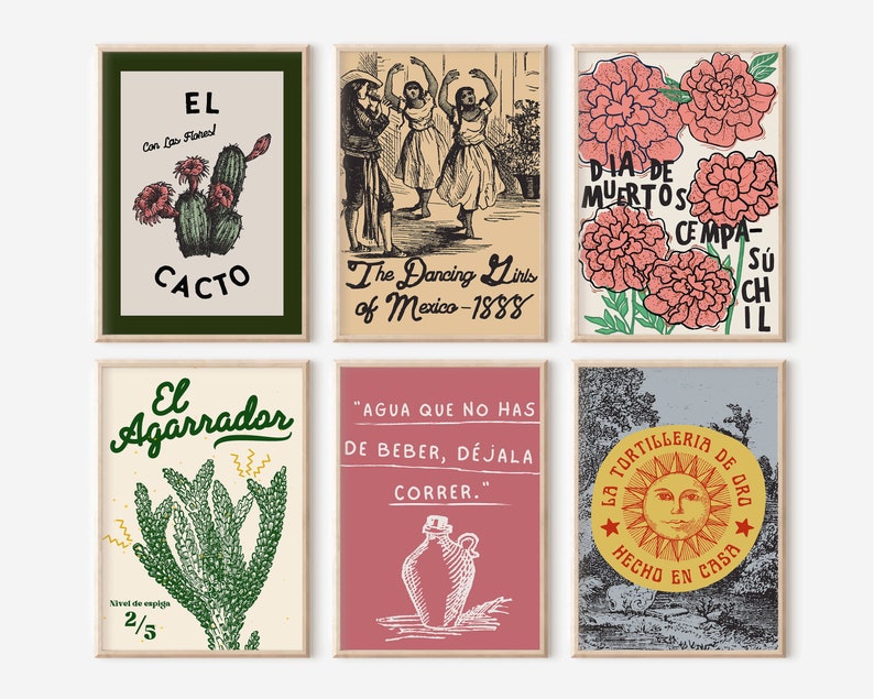 Mexico Art Prints Mexico Wall Art Mexico Travel Poster Vintage Etsy
