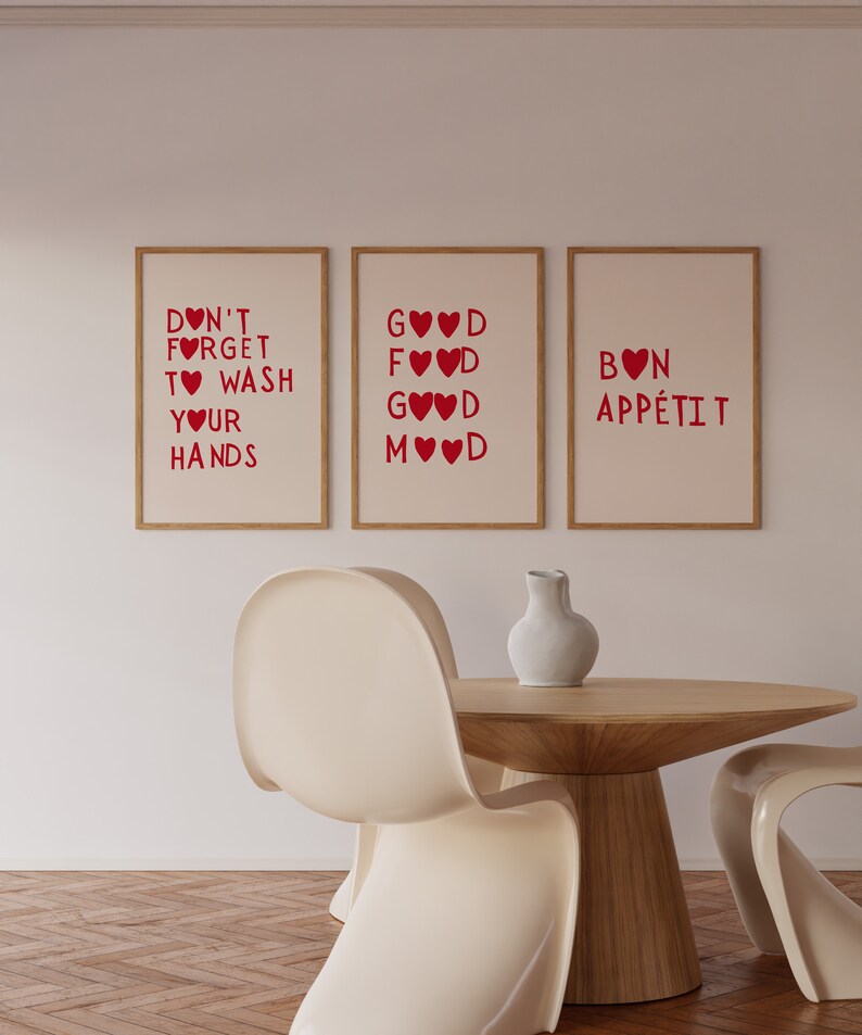 Aesthetic Kitchen Decor Cute Cooking Art Kitchen Wall Art - Etsy