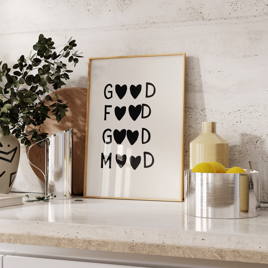 Aesthetic Kitchen Decor Cute Cooking Art Kitchen Wall Art Print ...