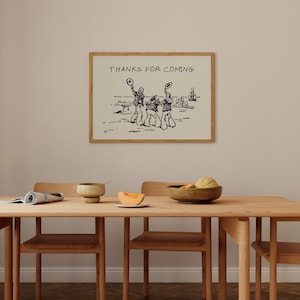 Thanks For Coming Print Vintage Sailor Poster Trendy Living Room Decor Cute Quote Art Aesthetic Horizontal Print Digital Download 1 Print image 6