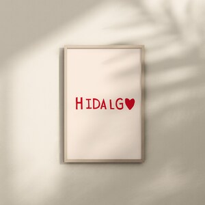 Hidalgo Art Print Mexico Poster Hidalgo Wall Art Mexico Art - Etsy