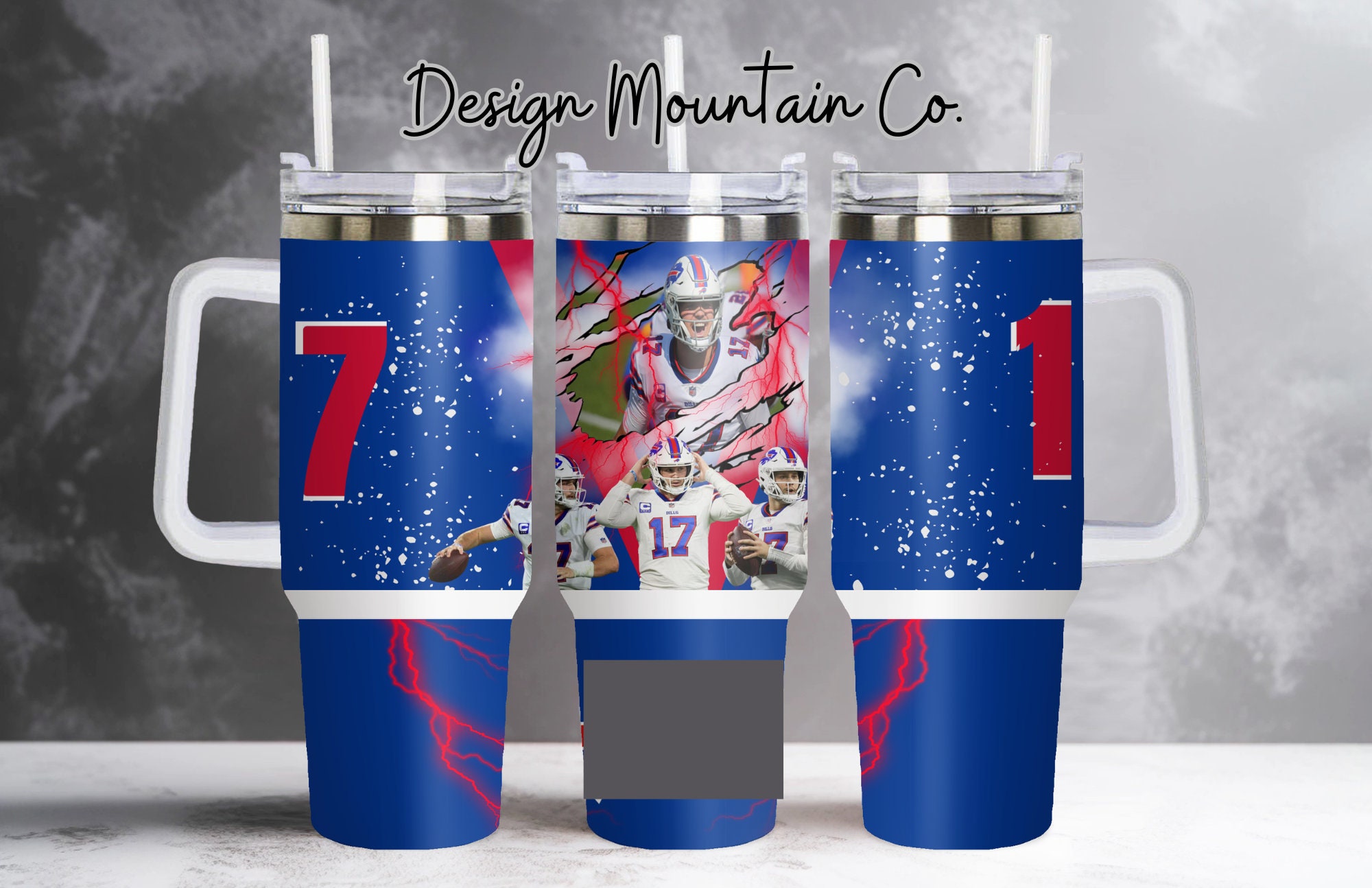 40 Oz Football Tumbler Wrap PNG Etsy