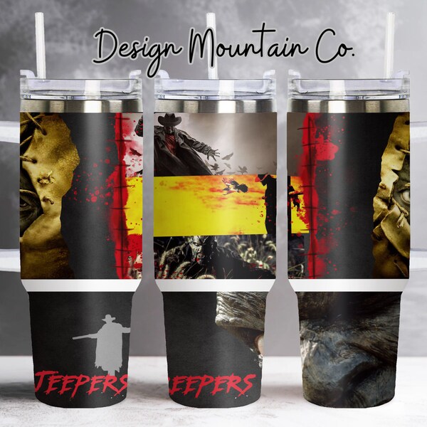 40 oz Jeepers Creepers Tumbler Wrap PNG File, Digital Download PNG, Sublimation tumbler wrap, tumbler wrap, 40 oz wrap, png file only