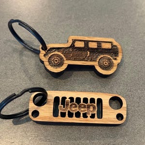 Custom Jeep Keychain