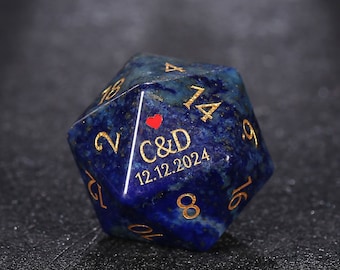 Custom wedding dice | Dungeons & Dragons | DND Dice | Stone Dice | Black Dice | Groom dice | Bride Dice | Marriage | white dice | Crystal