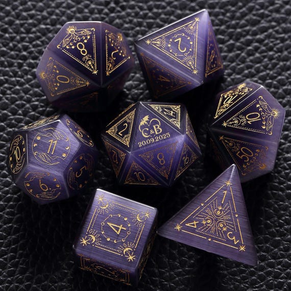 Custom couple dice | Custom Wedding Dice | Custom Dice D20 | Dungeons & Dragons | DND Dice | Stone Dice | Black Dice |Marriage dice