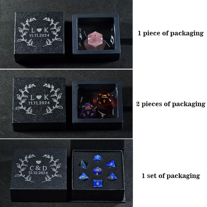 F Word Dice Set Custom Dice D20 Dungeons & Dragons DND Dice Stone Dice