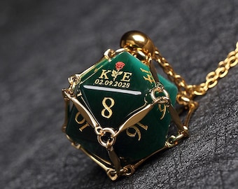 Custom Wedding Dice | Custom Dice D20 | Dungeons & Dragons | DND Dice | Stone Dice | Black Dice | Groom dice | Bride Dice | Marriage dice