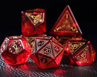 Volledige granaatset: Dungeons and Dragon Raised Dice, RPG-game gegalvaniseerde digitale pixelart RPG, custom dcie, personalisatie dcie