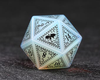 Opaal zandsteen dobbelstenenset: polyhedrale RPG gaming-dobbelstenen / NST-dobbelstenen / Nebula Dragon-serie, Nebula Dragon DND-dobbelstenenset