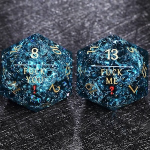 Juego de dados de piedra preciosa de granate: D20 personalizado, dados poliédricos de D&D