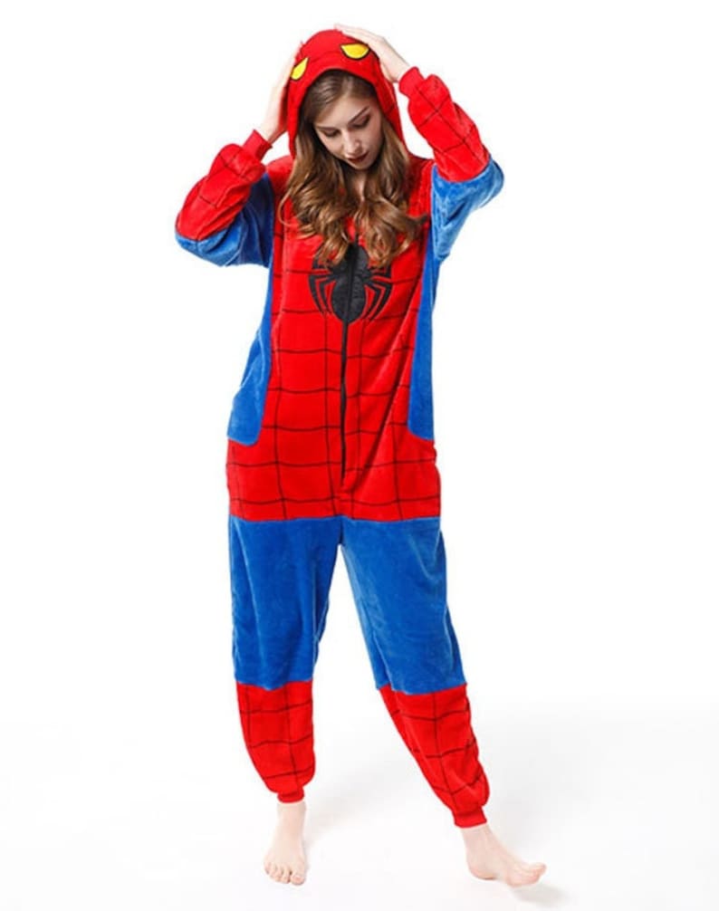 Costume Bay Adult Spiderman Onesie Pajamas Kigurumi Women - Etsy