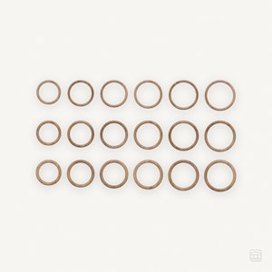 プレーンデジタルファイル リングセット サイズ5～10 レーザーカッター GlowForge SVG EPS AI PDFファイル ベクター 木材 アクリル クリカット シルエット