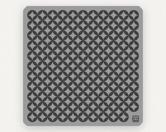 Mosaico circular ARCHIVO DIGITAL arcilla polimérica sello de goma herramienta de corte láser patrón impresión prensa glowforge silueta SVG joyería azulejo mcm geo