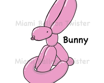 Bunny Balloon Clipart