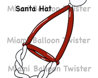 Santa Hat Balloon Clipart